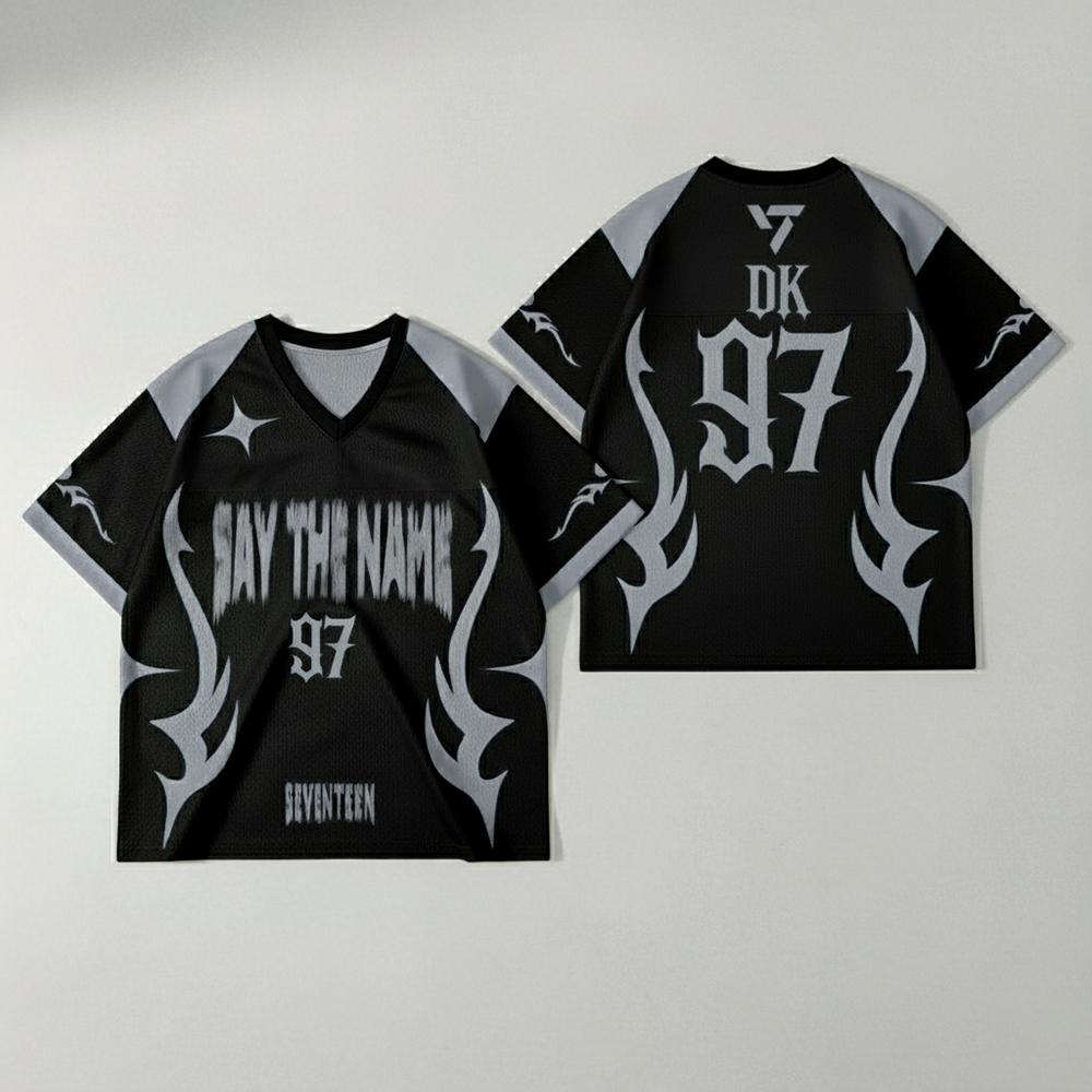 WAVESTEEᵀᴹ Say The Name Seventeen Mesh Football Jersey