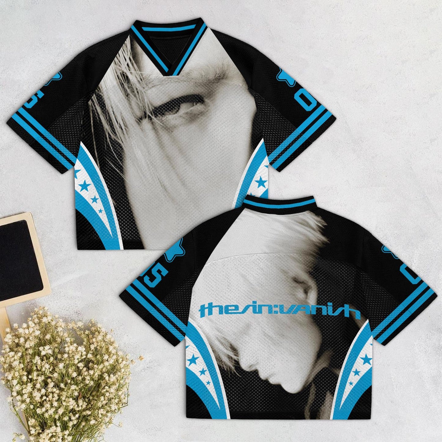 Ni-Ki Vintage Mesh Jersey, THE SIN VANISH 7th Mini Album K-Pop Retro Football Shirt