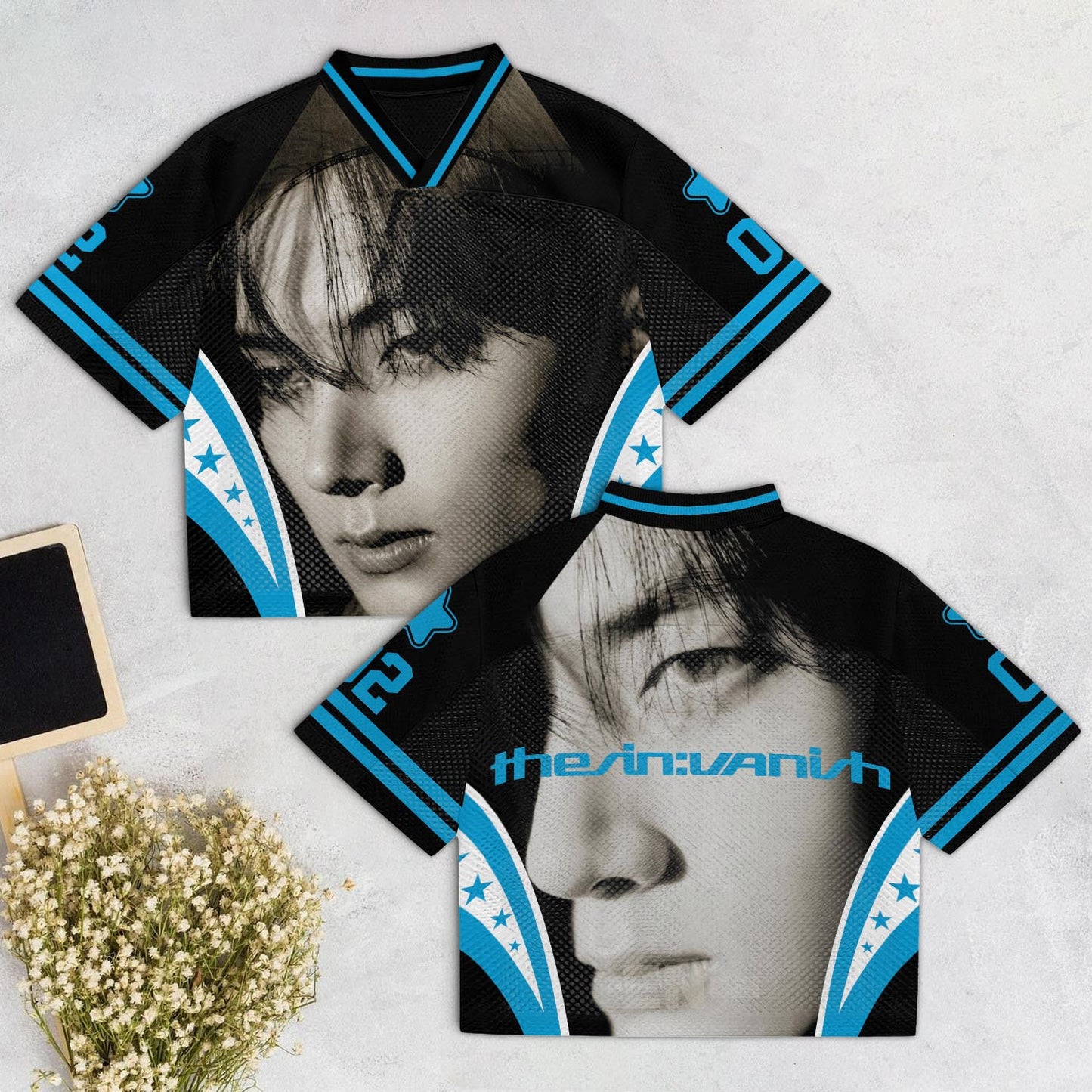Vintage Jay THE SIN VANISH Mesh Jersey, 7th Mini Album K-Pop Retro Mesh Jersey Football