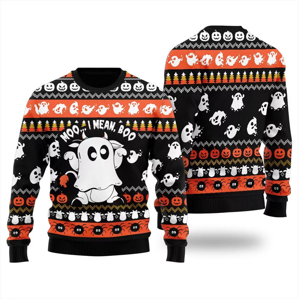Funny Cow Halloween Ugly Sweater