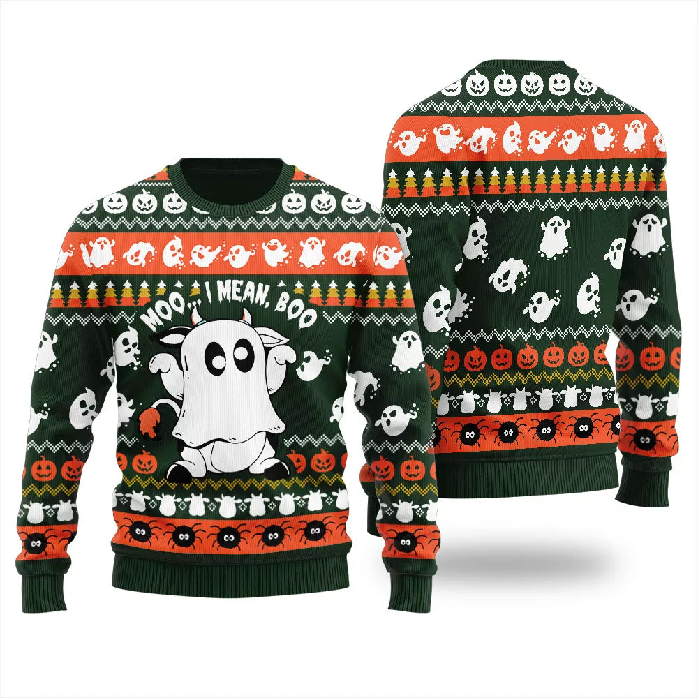 Funny Cow Halloween Ugly Sweater