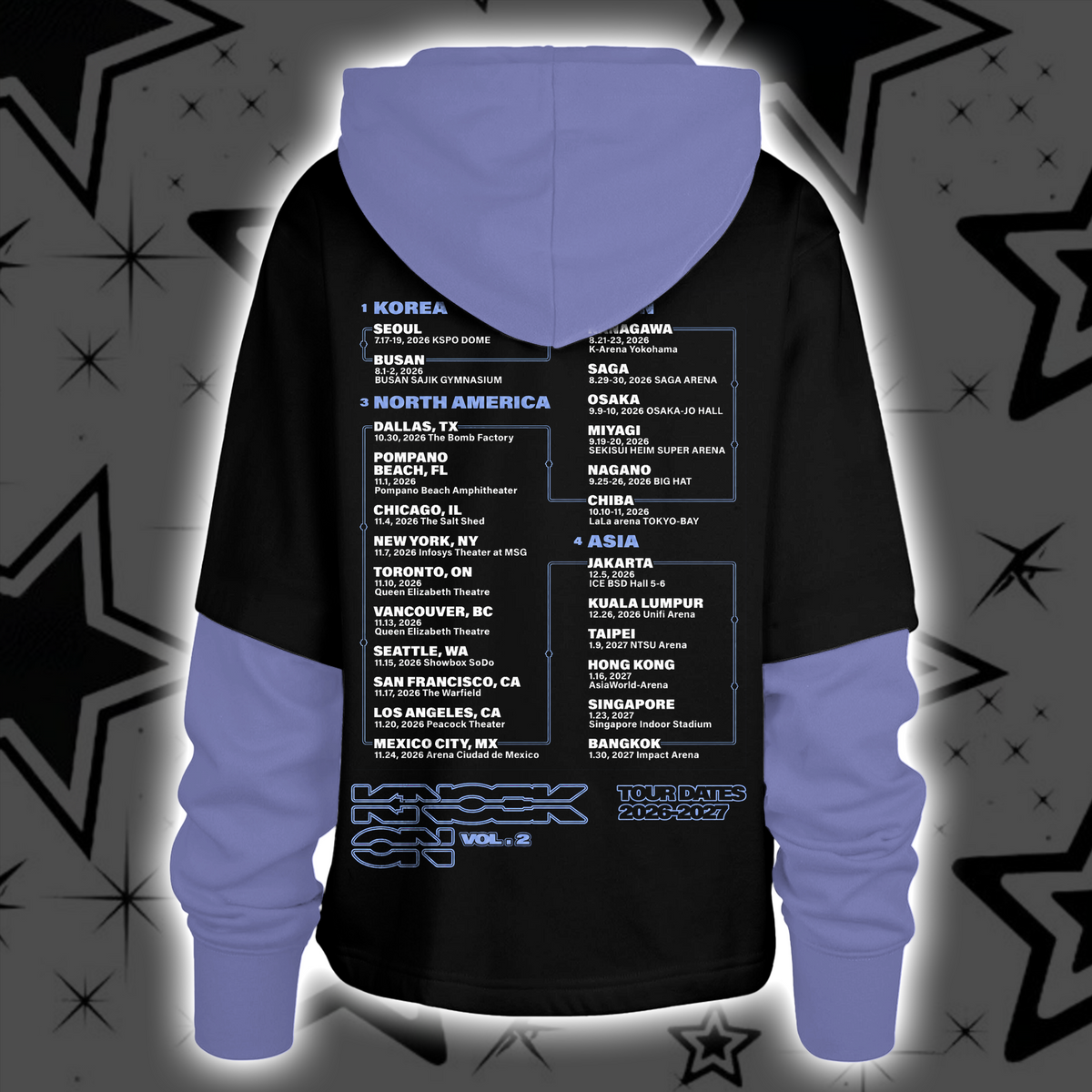 Traumhafter Choom Tour Babymonster Moon Dark Aesthetic Shortstop Kapuzenpullover Halloween-Geschenk für Fans