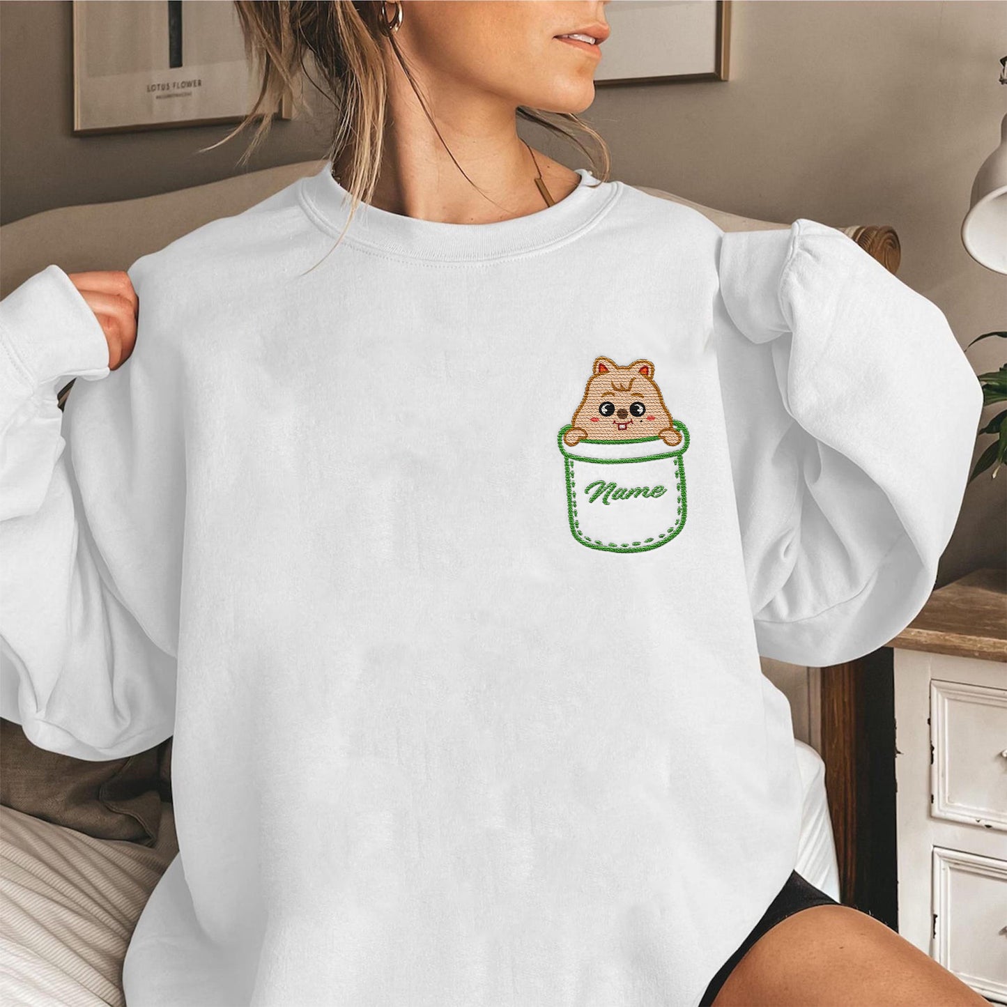 WAVESTEEᵀᴹ Personalized Han Pocket Embroidery Tee