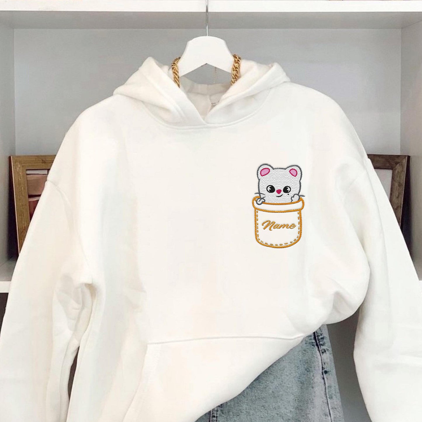 WAVESTEEᵀᴹ Personalized Hyunjin Pocket Embroidery Tee
