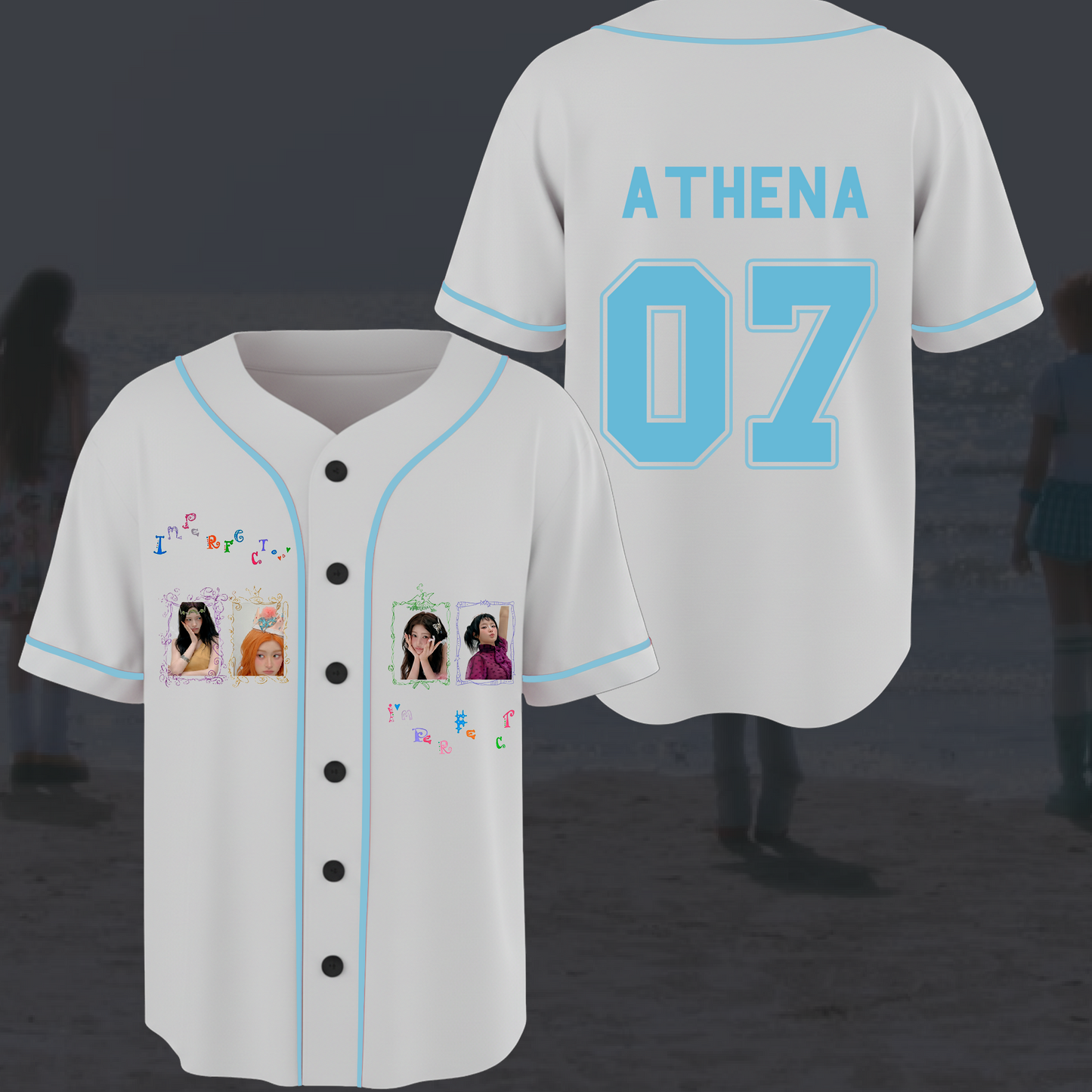 Fifty Fifty Im Perfect Album Concert Baseball Jersey Fan Editon