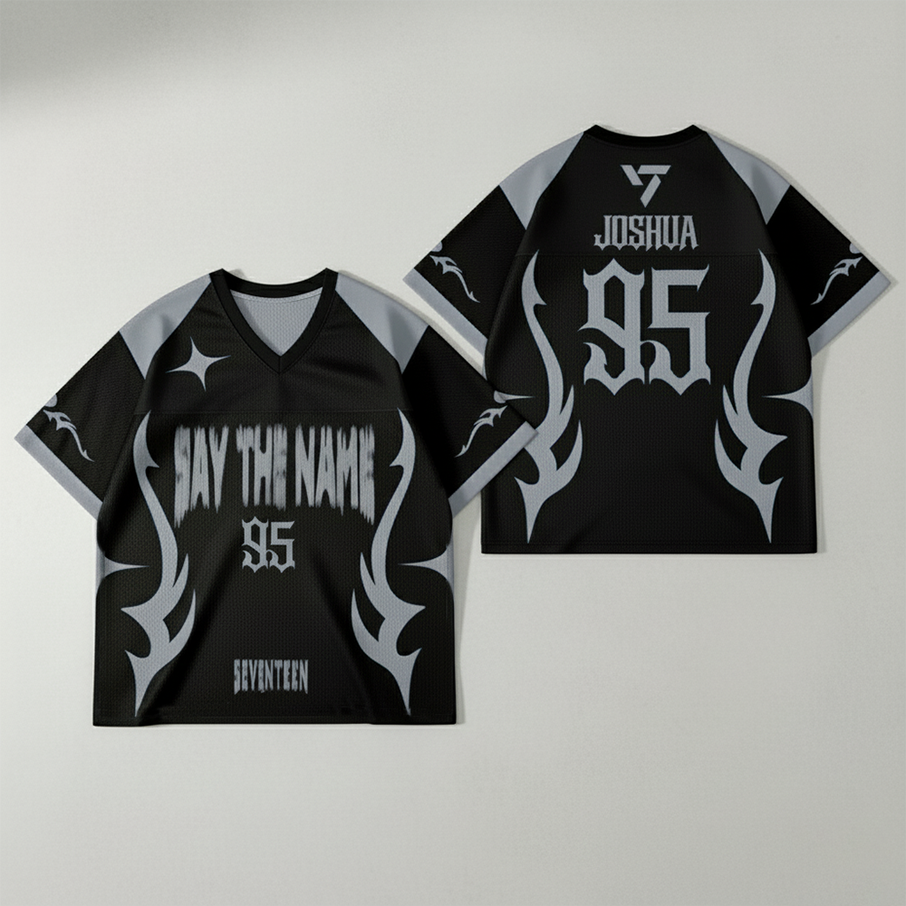 WAVESTEEᵀᴹ Say The Name Seventeen Mesh Football Jersey