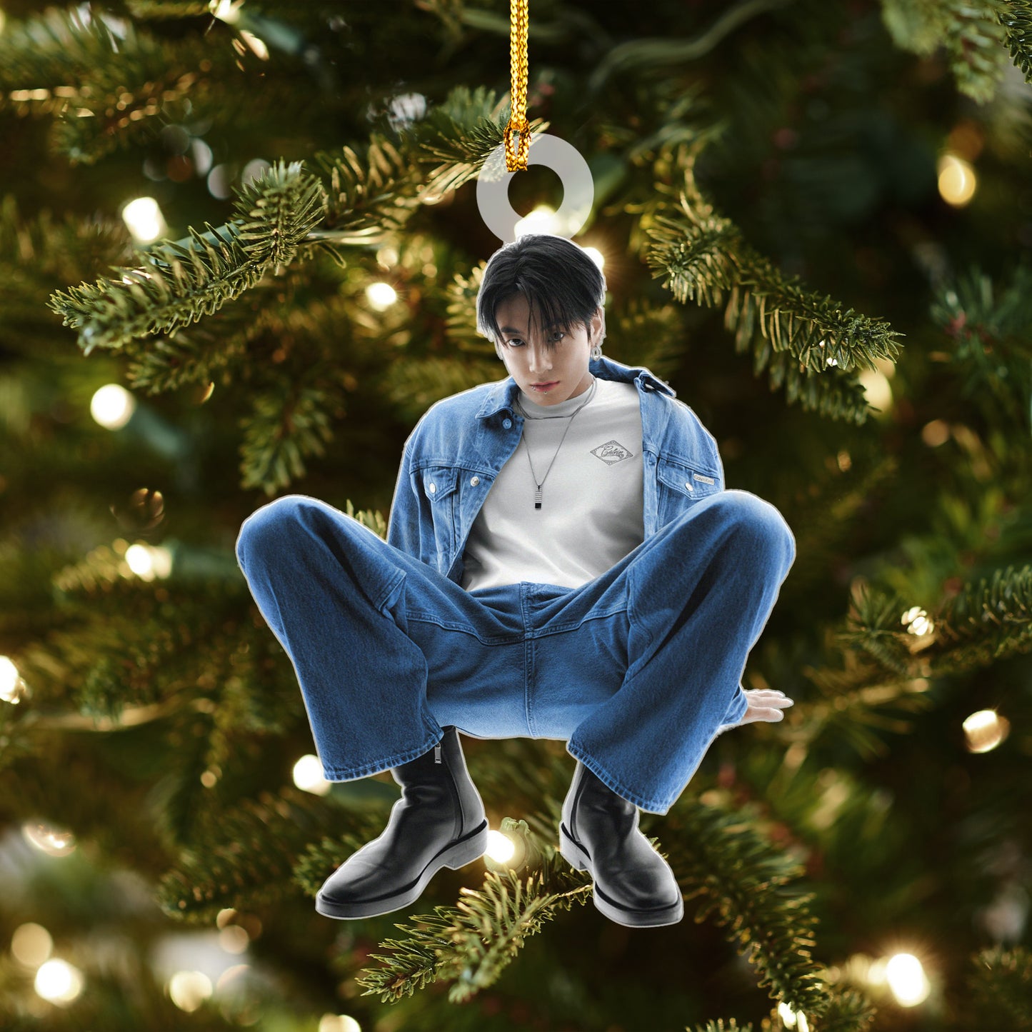 WAVESTEEᵀᴹ Jungkook Denim Outfit Acrylic Ornament