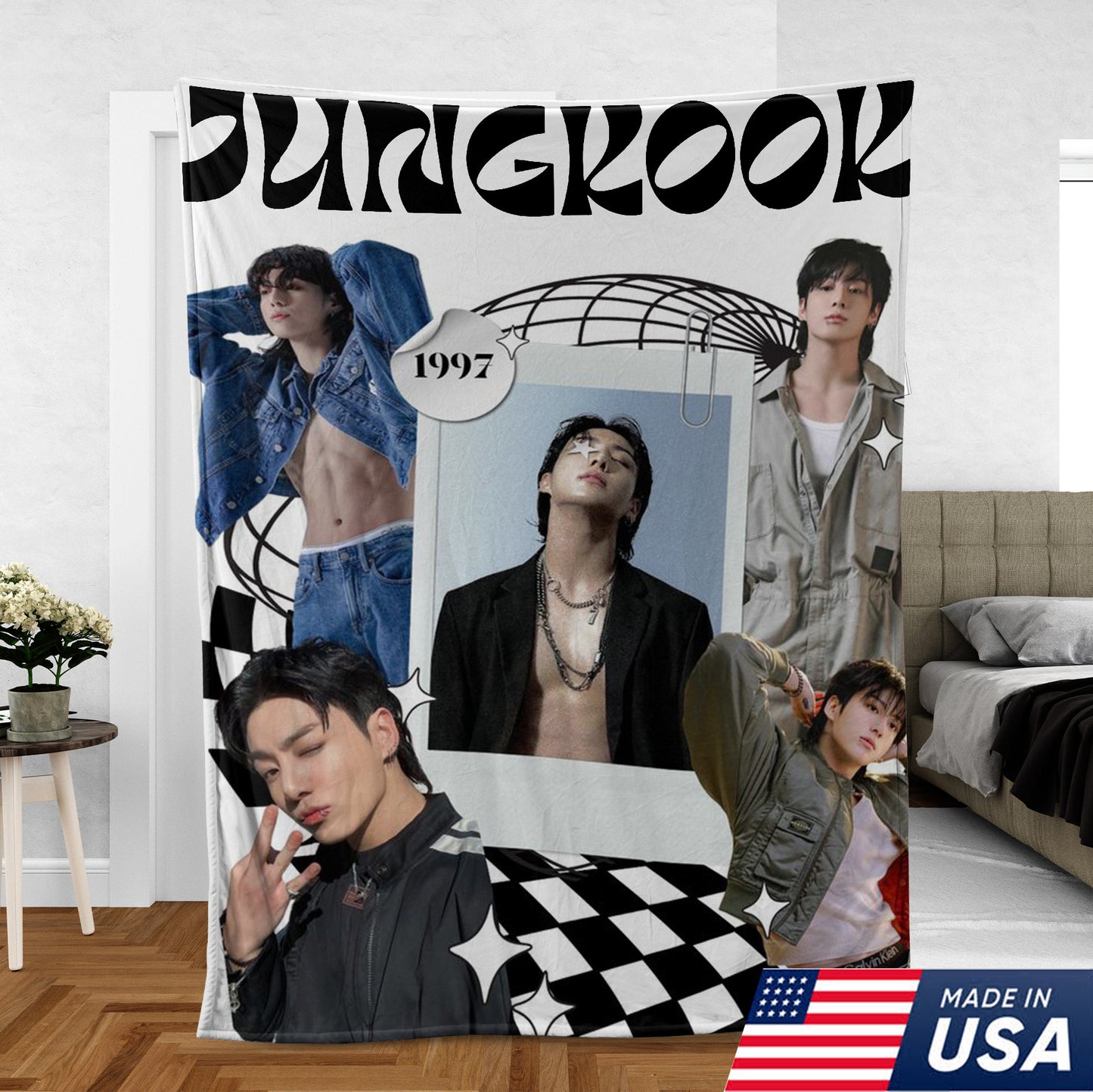 WAVESTEEᵀᴹ JungKook Seven Blanket Cozy Fleece