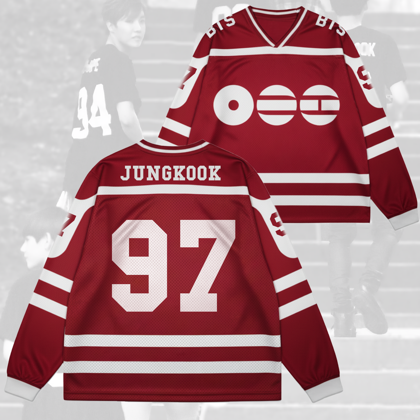 BTS New Album Back Mesh Splicing Long Sleeved Gift For Army