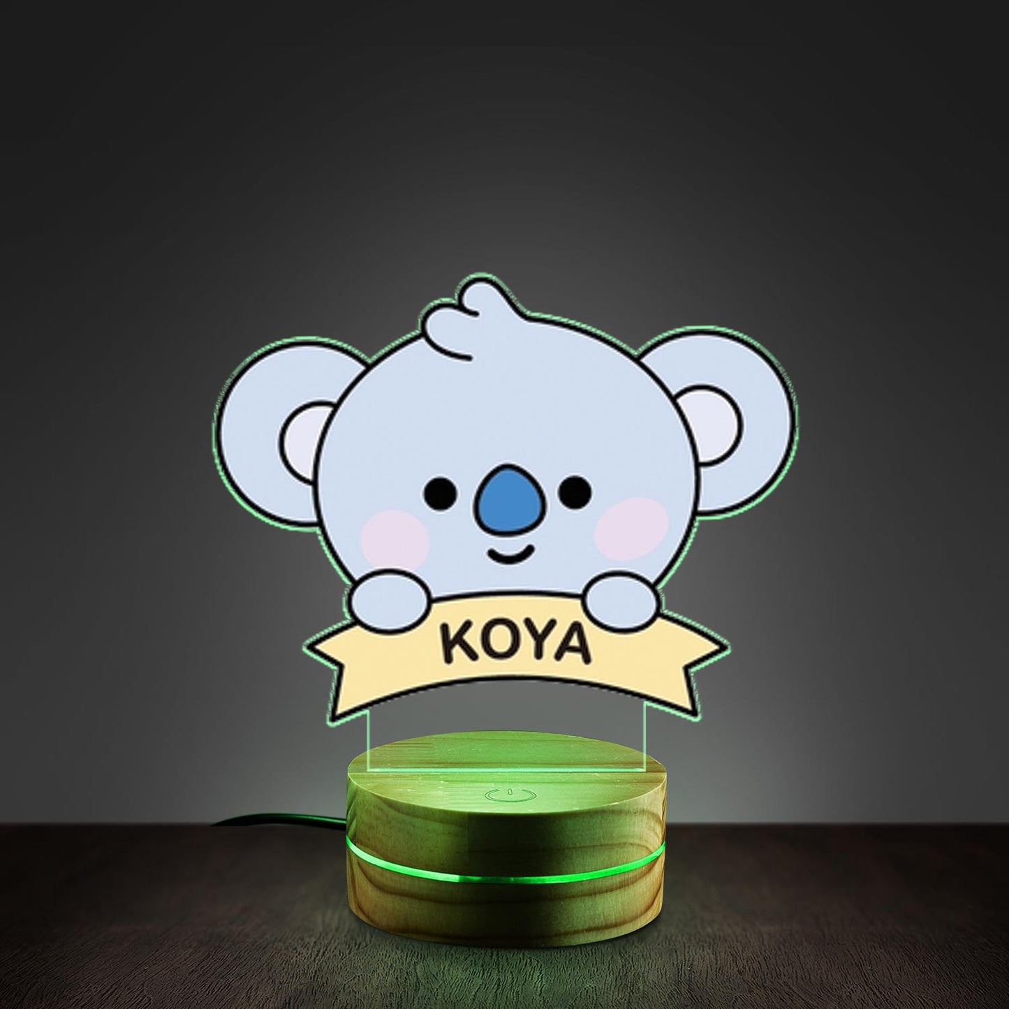 WAVESTEEᵀᴹ BT21 Acrylic LED Lamp – 16 RGB Colors