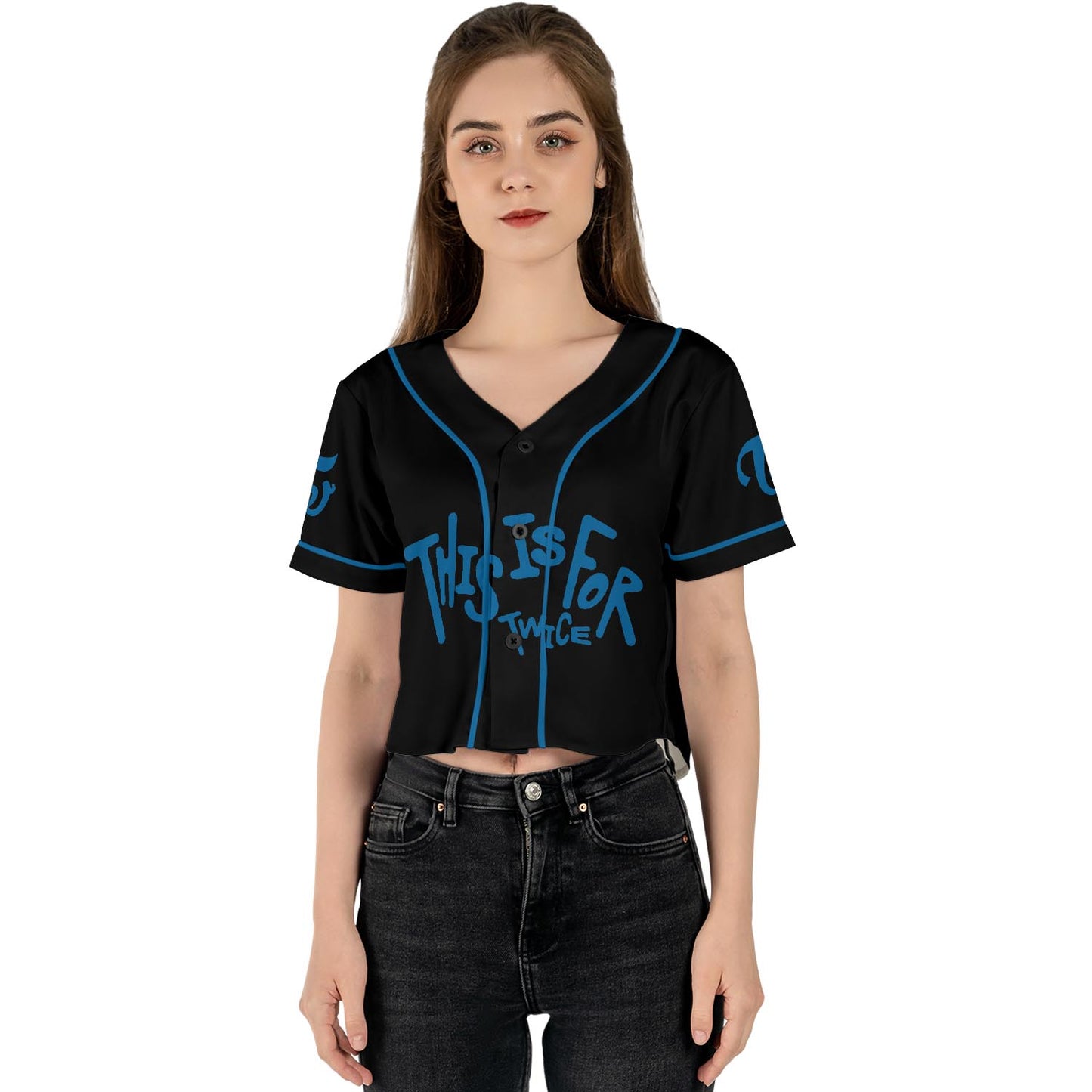 WAVESTEEᵀᴹ Twice This Is For 2 World Tour Croptop Jersey Baseball