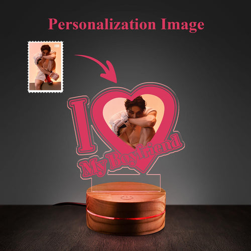 WAVESTEEᵀᴹ Personalization Image Acrylic LED Lamp 16 RGB Colors