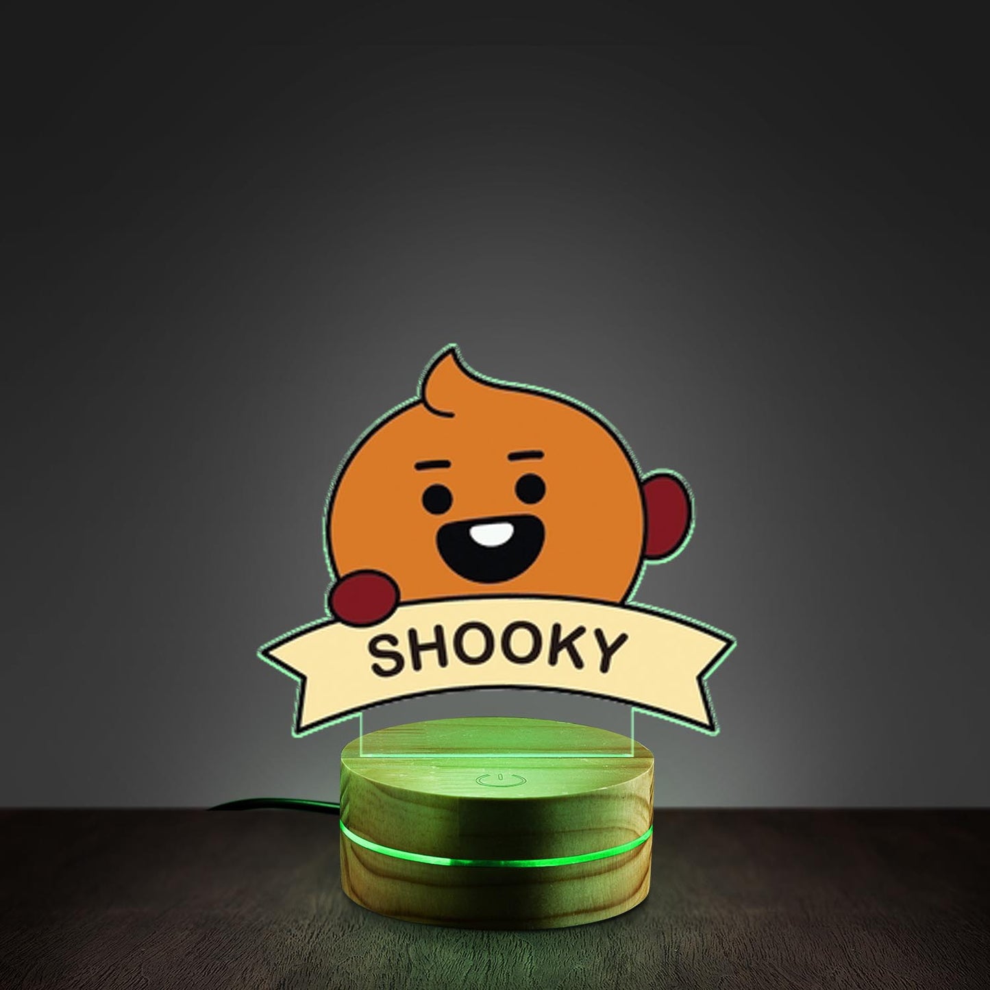 WAVESTEEᵀᴹ BT21 Acrylic LED Lamp – 16 RGB Colors
