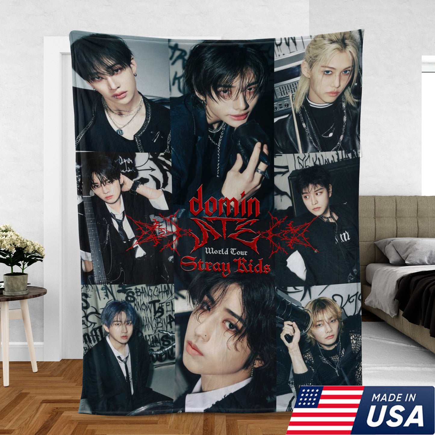 WAVESTEEᵀᴹ Stray Kids dominATE Fleece Blanket