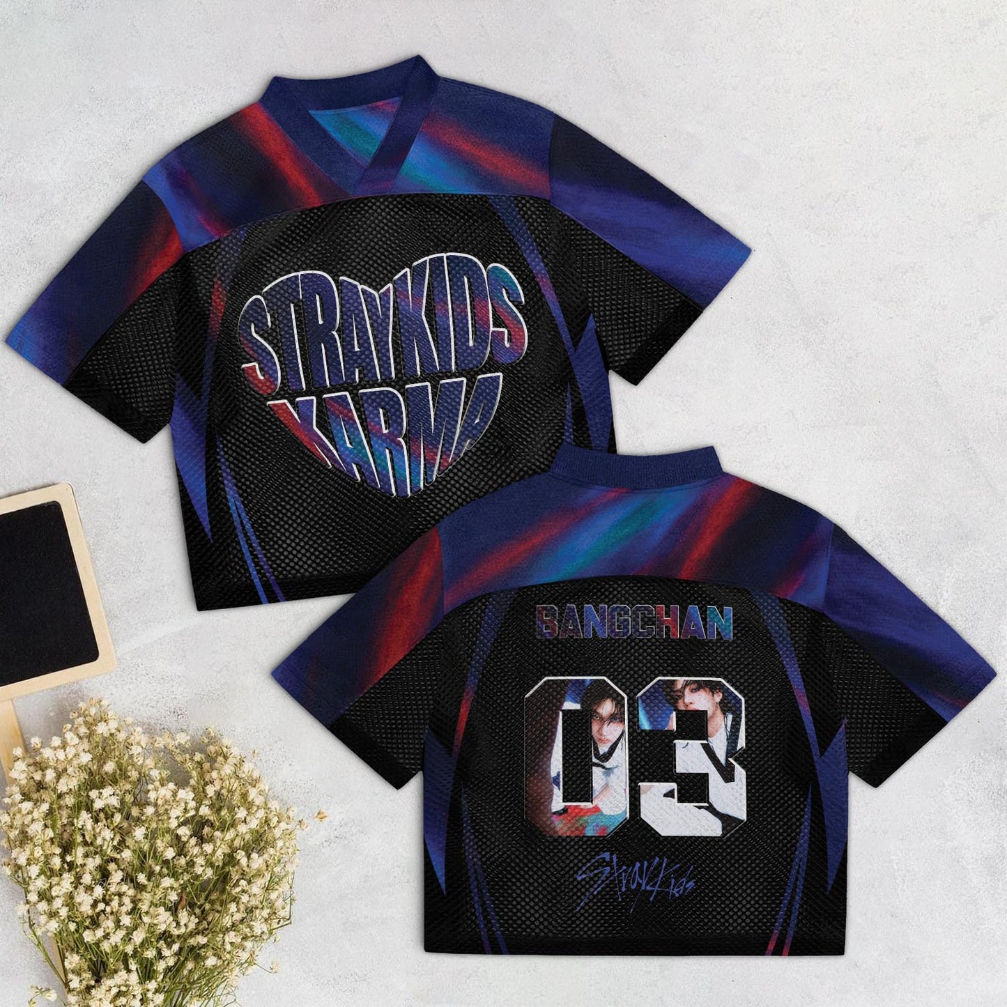 WAVESTEEᵀᴹ Stray Kids Album KARMA Mixed Mesh Jersey