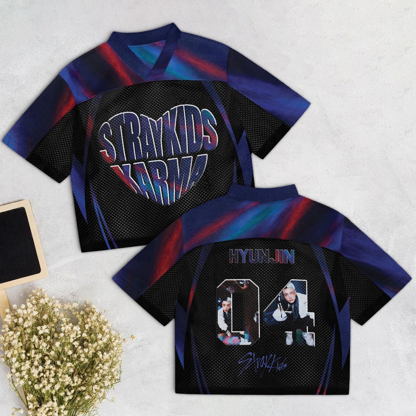 WAVESTEEᵀᴹ Stray Kids Album KARMA Mixed Mesh Jersey