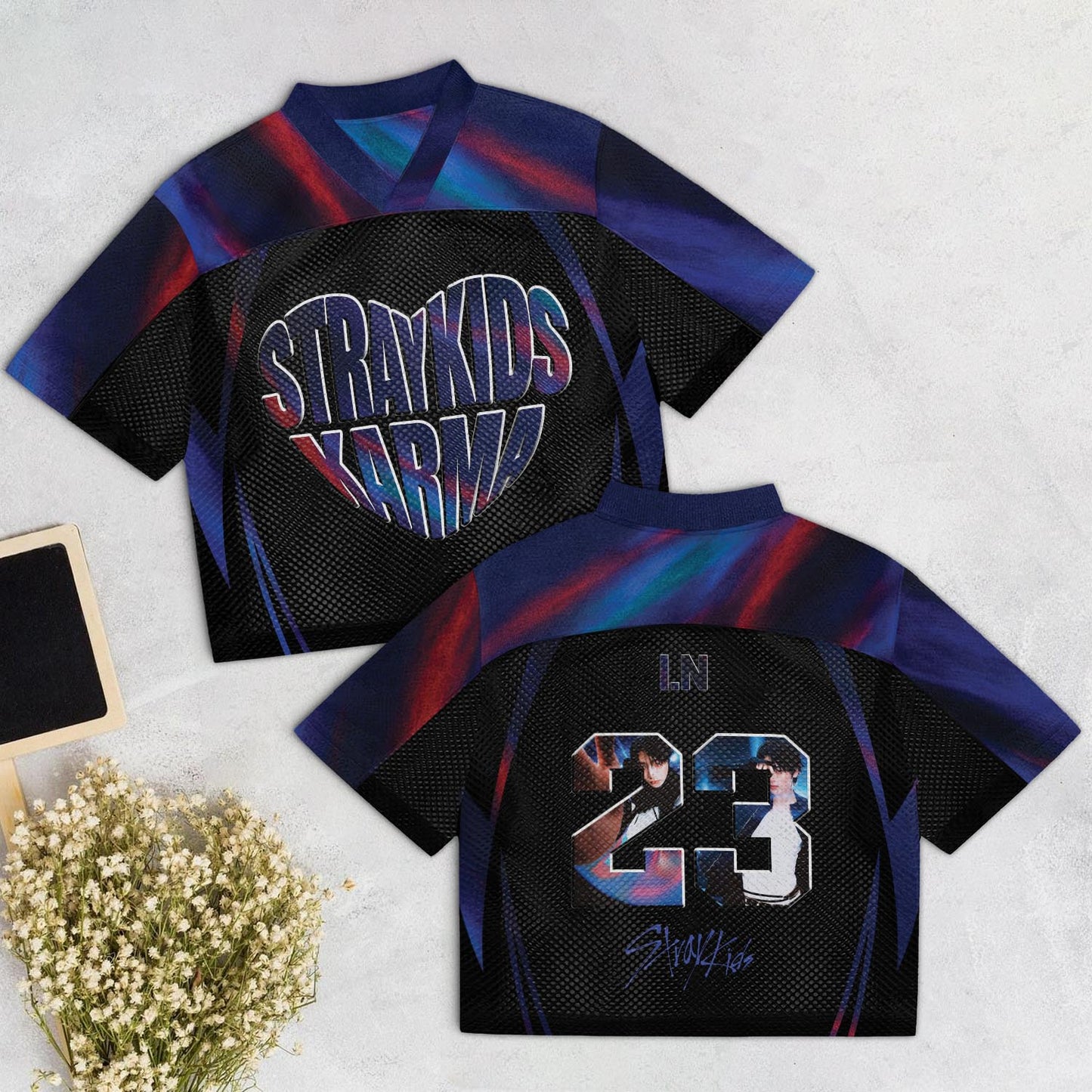 WAVESTEEᵀᴹ Stray Kids Album KARMA Mixed Mesh Jersey