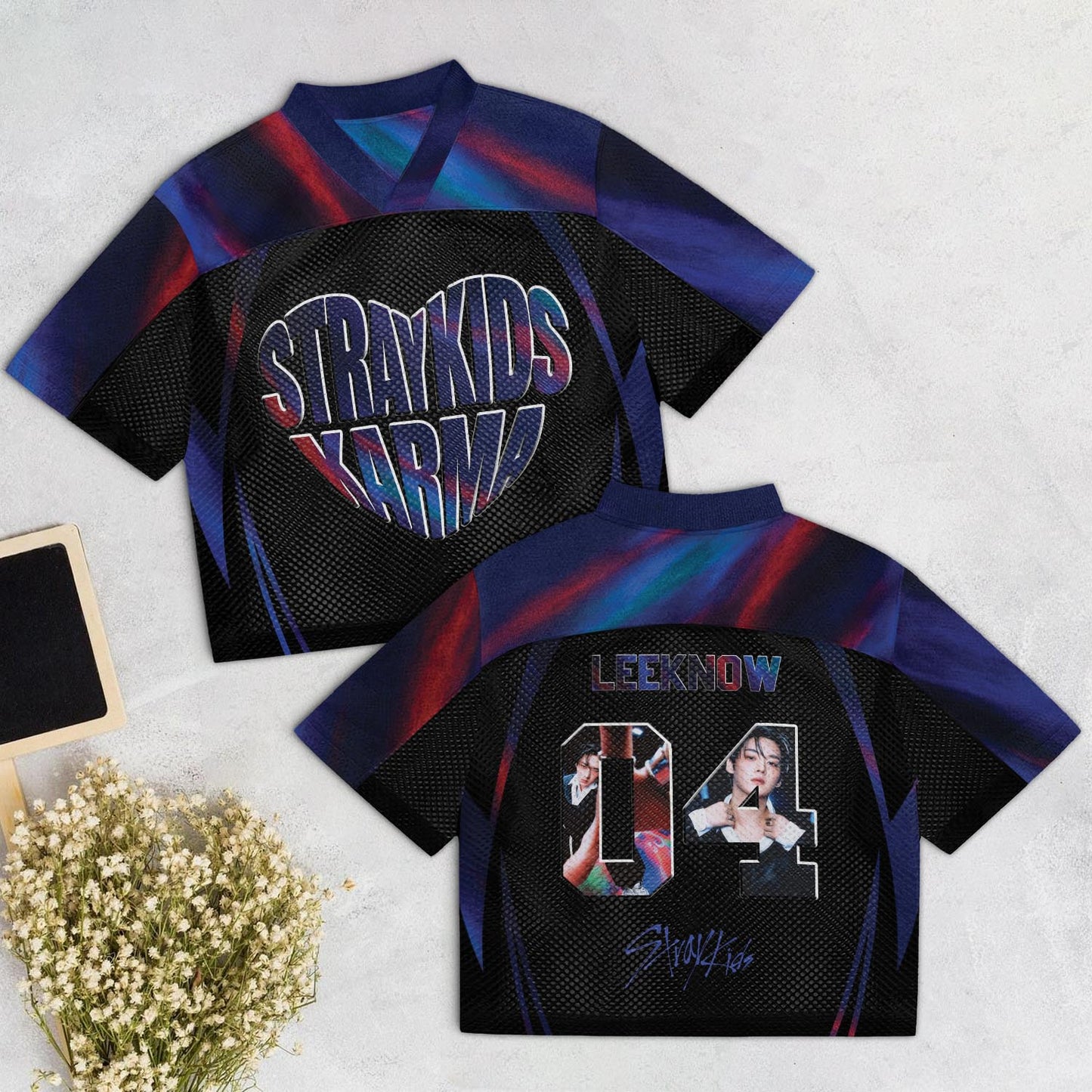 WAVESTEEᵀᴹ Stray Kids Album KARMA Mixed Mesh Jersey