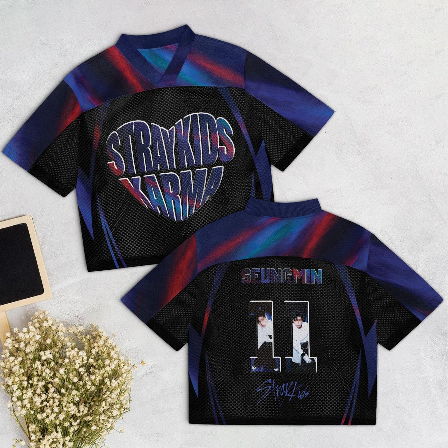 WAVESTEEᵀᴹ Stray Kids Album KARMA Mixed Mesh Jersey