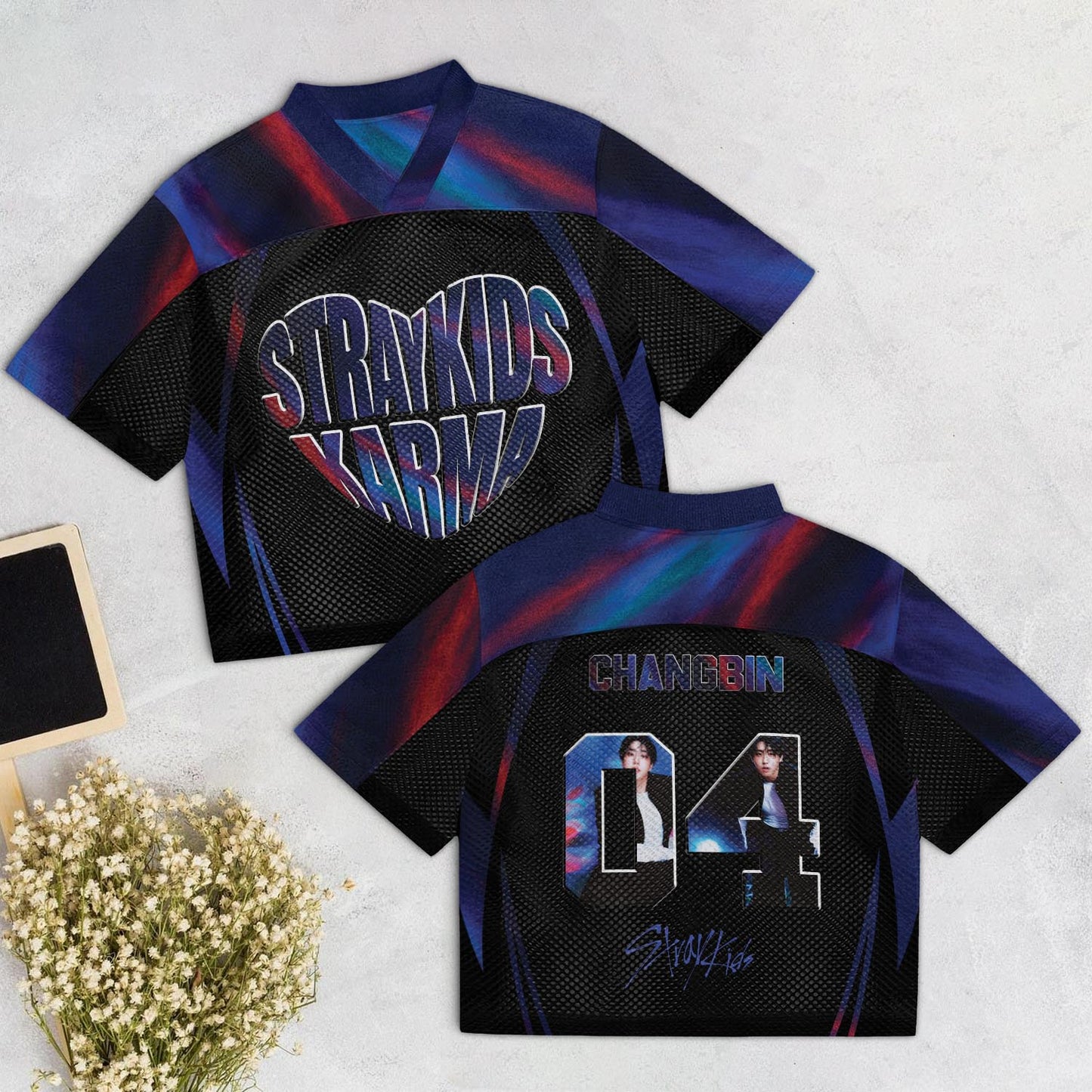 WAVESTEEᵀᴹ Stray Kids Album KARMA Mixed Mesh Jersey