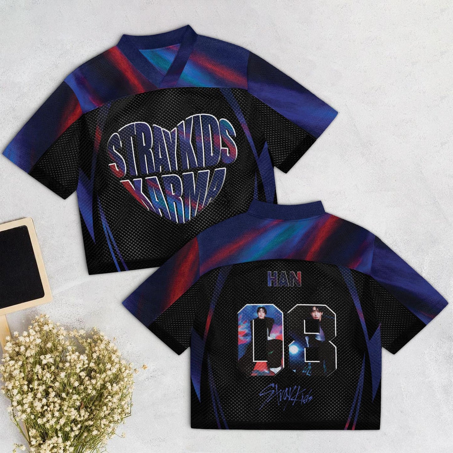 WAVESTEEᵀᴹ Stray Kids Album KARMA Mixed Mesh Jersey
