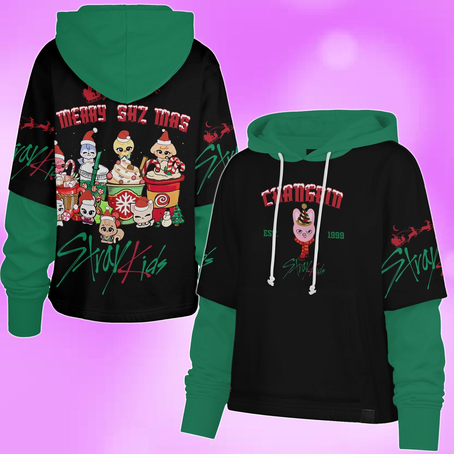WAVESTEEᵀᴹ Shortstop Hoodie SKZ Merry Christmas