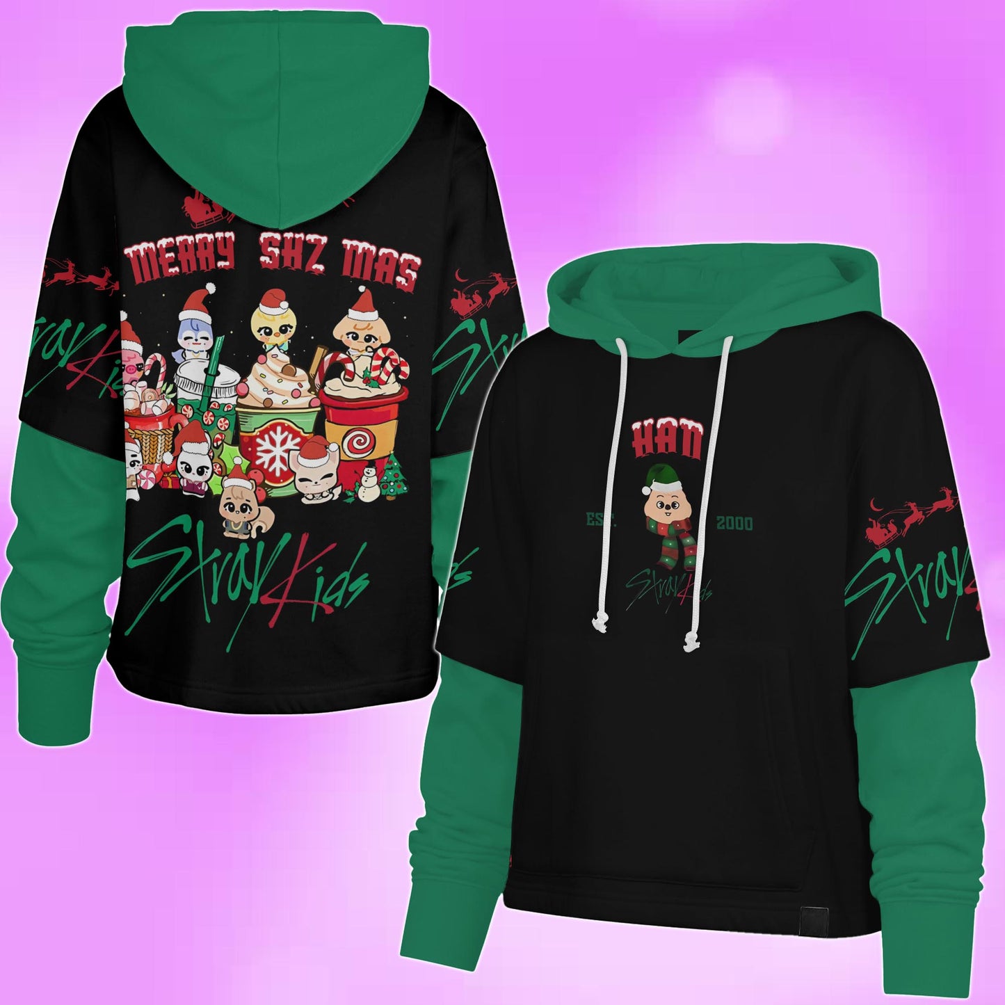 WAVESTEEᵀᴹ Shortstop Hoodie SKZ Merry Christmas