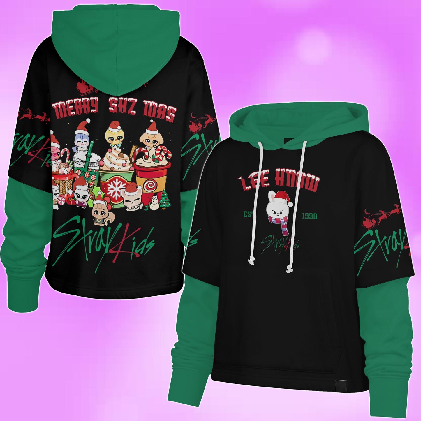WAVESTEEᵀᴹ Shortstop Hoodie SKZ Merry Christmas