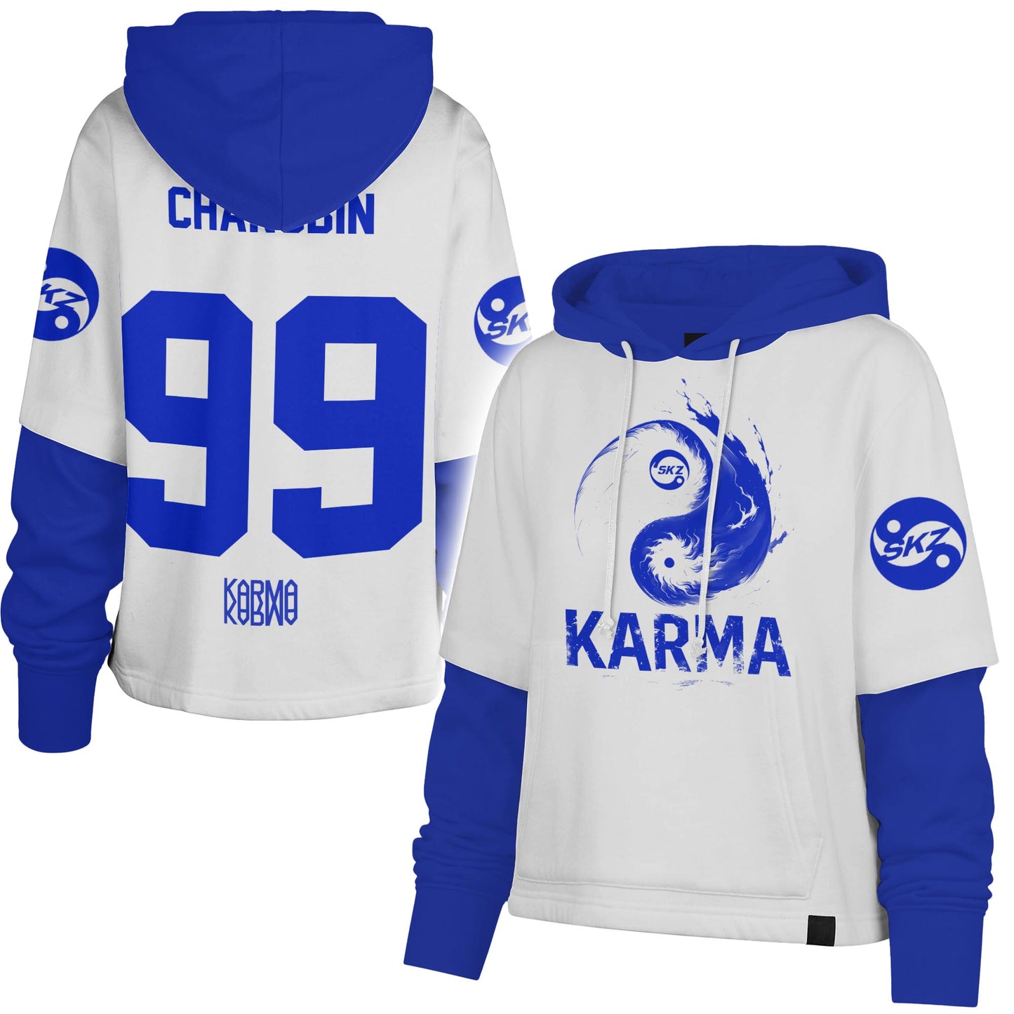 Stray Kids 4th Album Karma Shortstop Hoodie