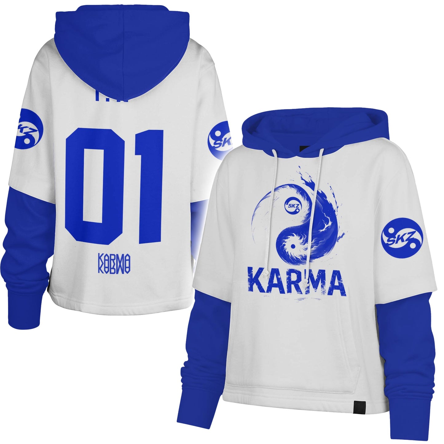 Stray Kids 4th Album Karma Shortstop Hoodie