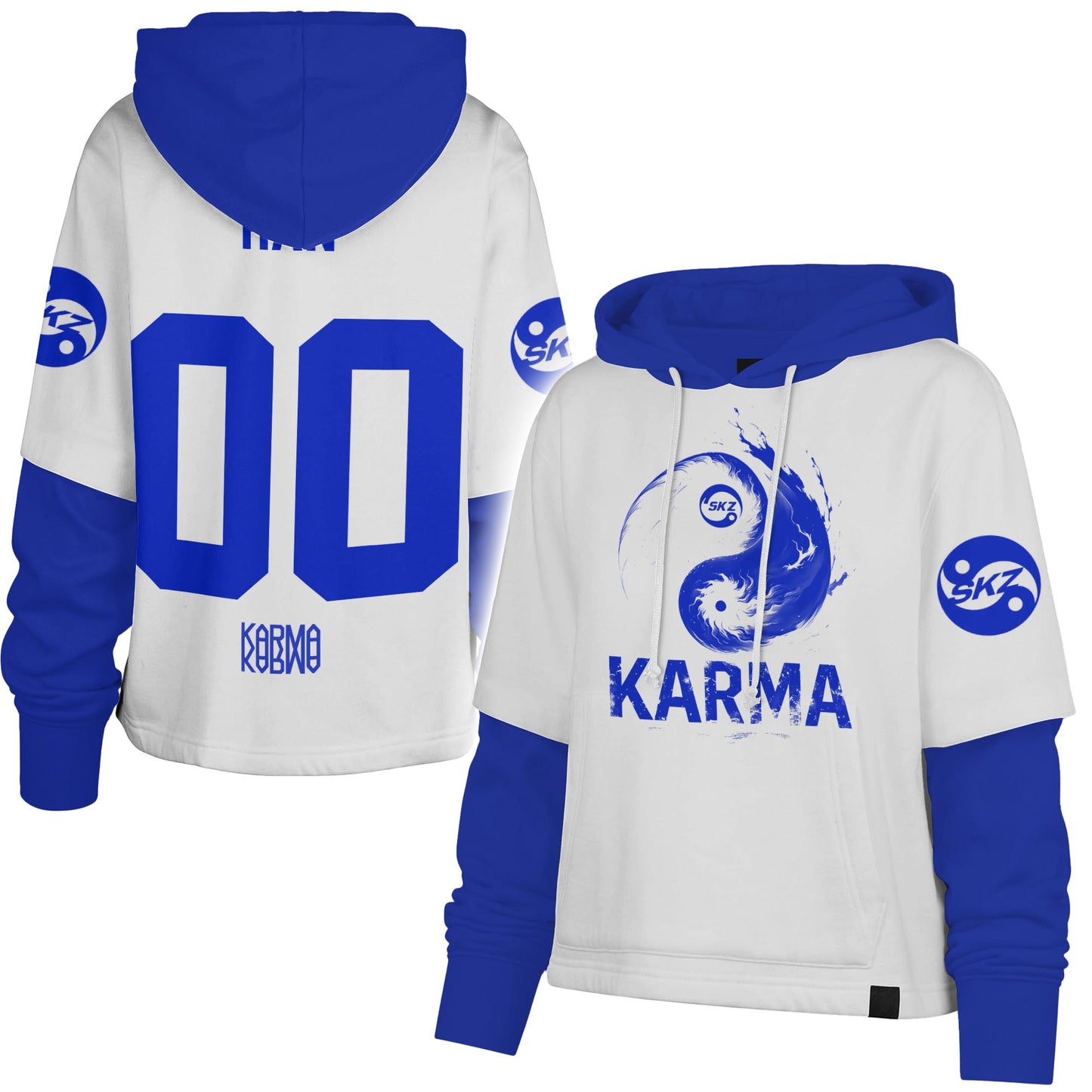 Stray Kids 4th Album Karma Shortstop Hoodie