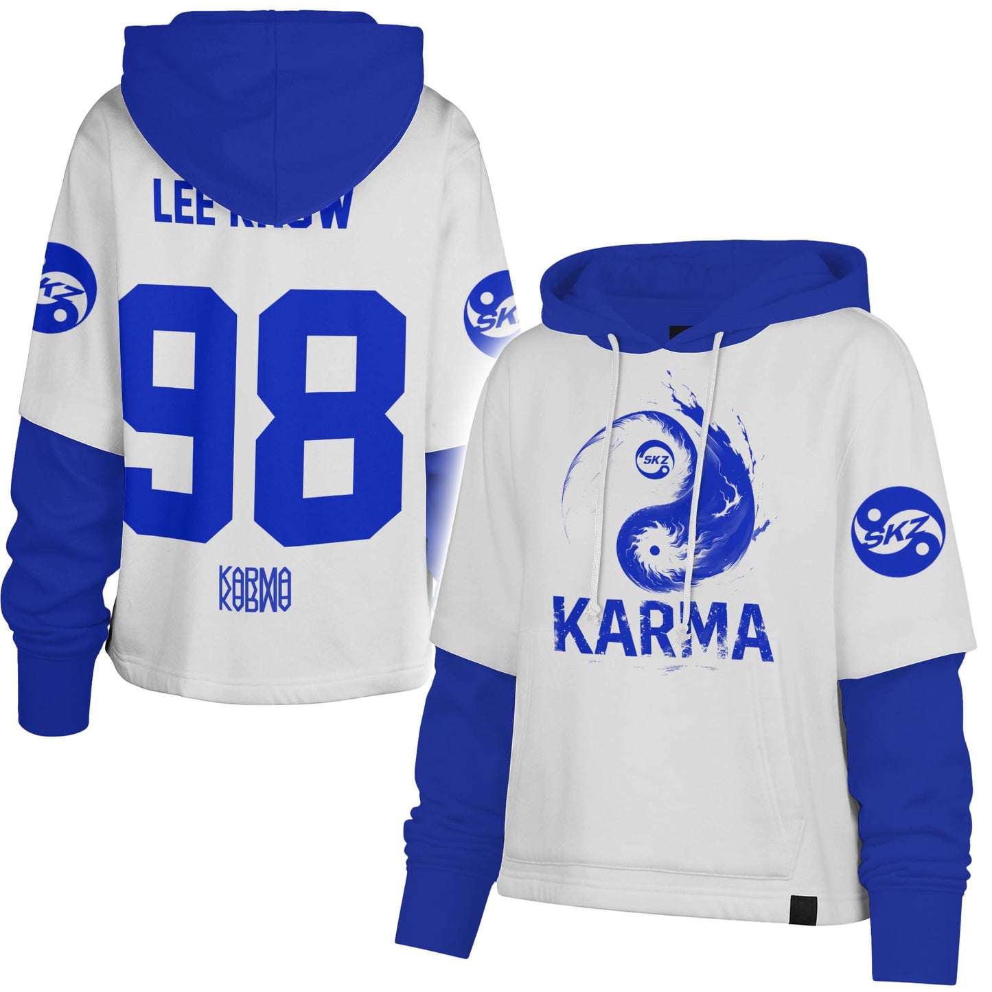 Stray Kids 4th Album Karma Shortstop Hoodie