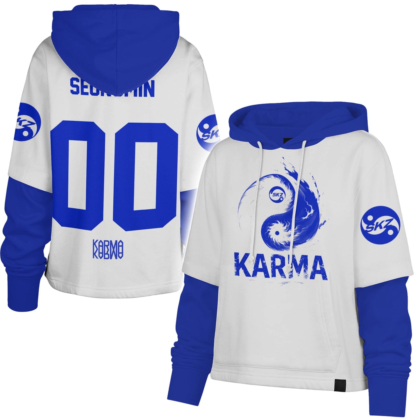 Stray Kids 4th Album Karma Shortstop Hoodie