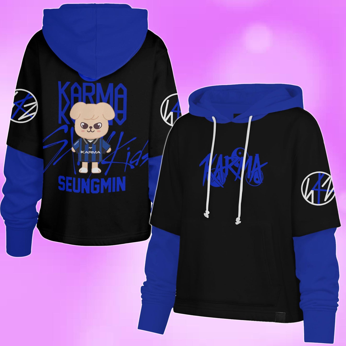 WAVESTEEᵀᴹ Stray Kids Karma Shortstop Hoodie