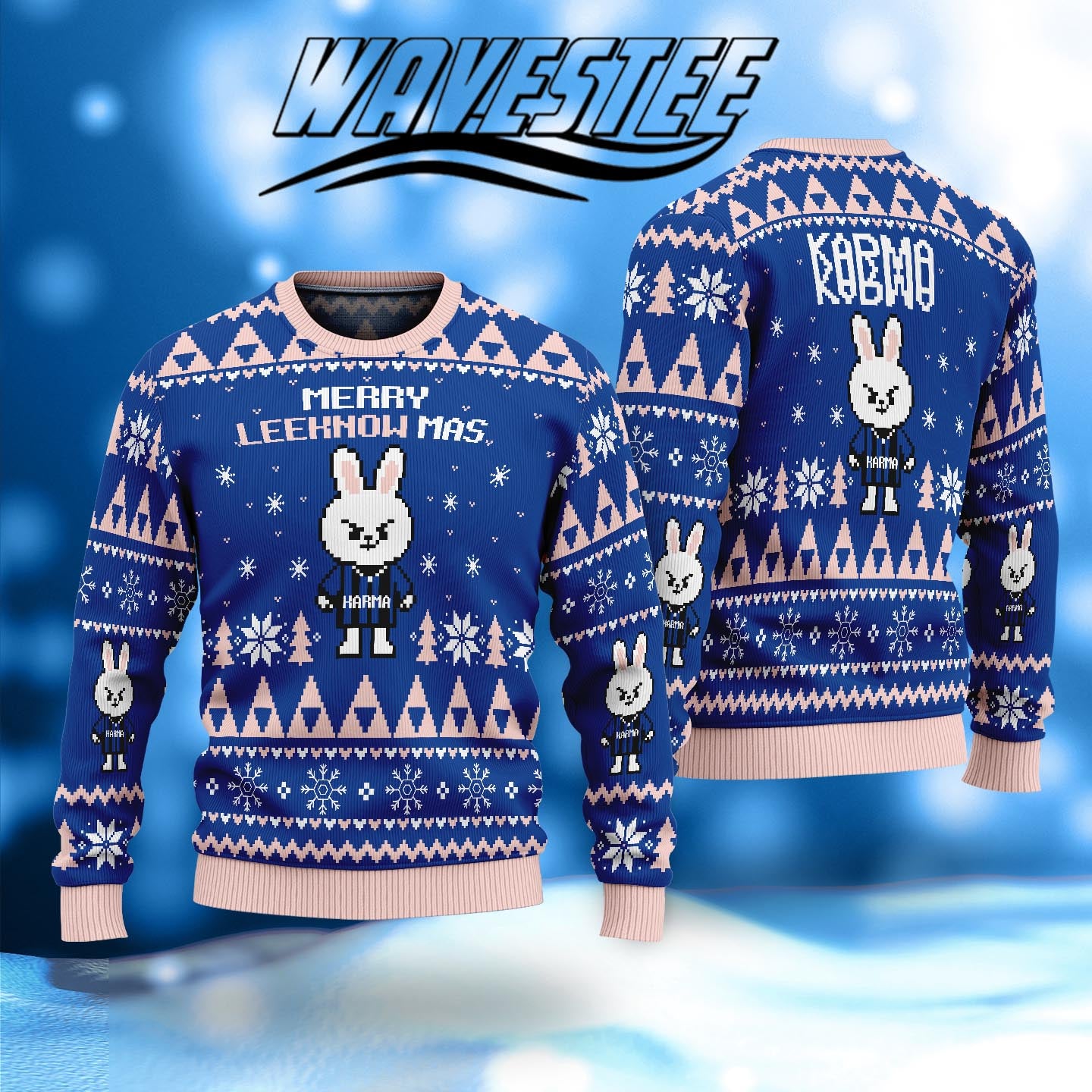 WAVESTEEᵀᴹ Merry Christmas SZKOO Ugly Sweater