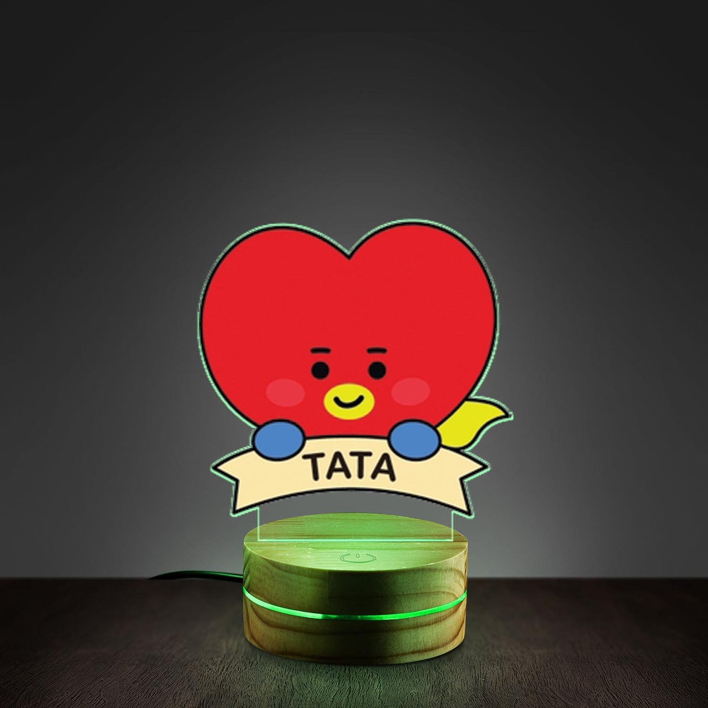 WAVESTEEᵀᴹ BT21 Acrylic LED Lamp – 16 RGB Colors