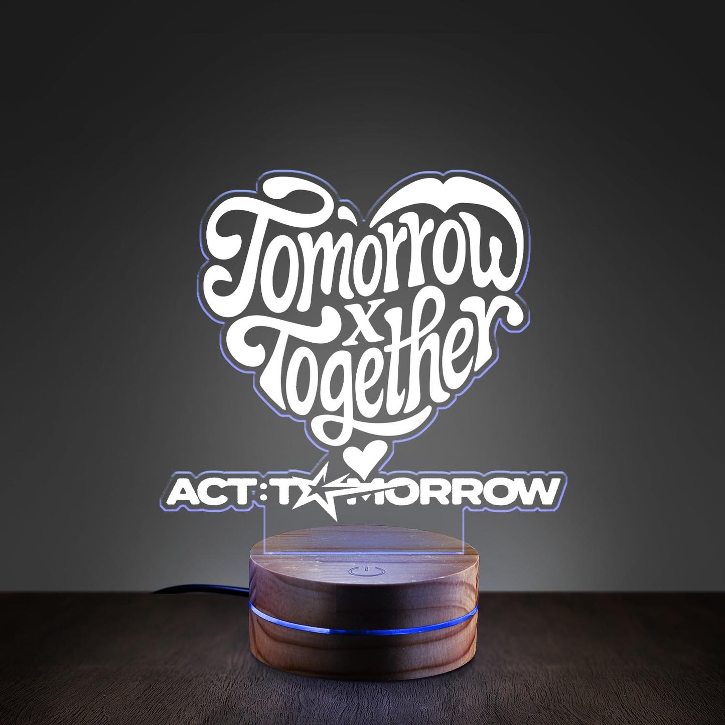 WAVESTEEᵀᴹ Act Tomorrow Acrylic LED Lamp 16 RGB Colors