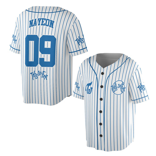 WAVESTEEᵀᴹ Twice This Is For Line Jersey Baseball