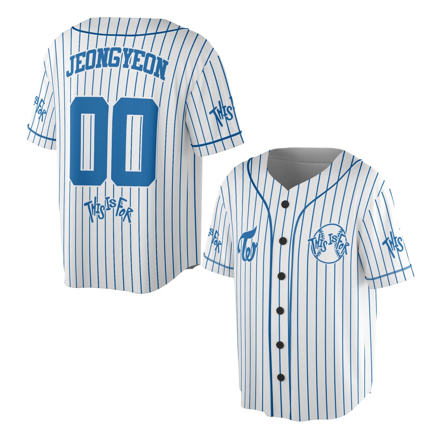 WAVESTEEᵀᴹ Twice This Is For Line Jersey Baseball