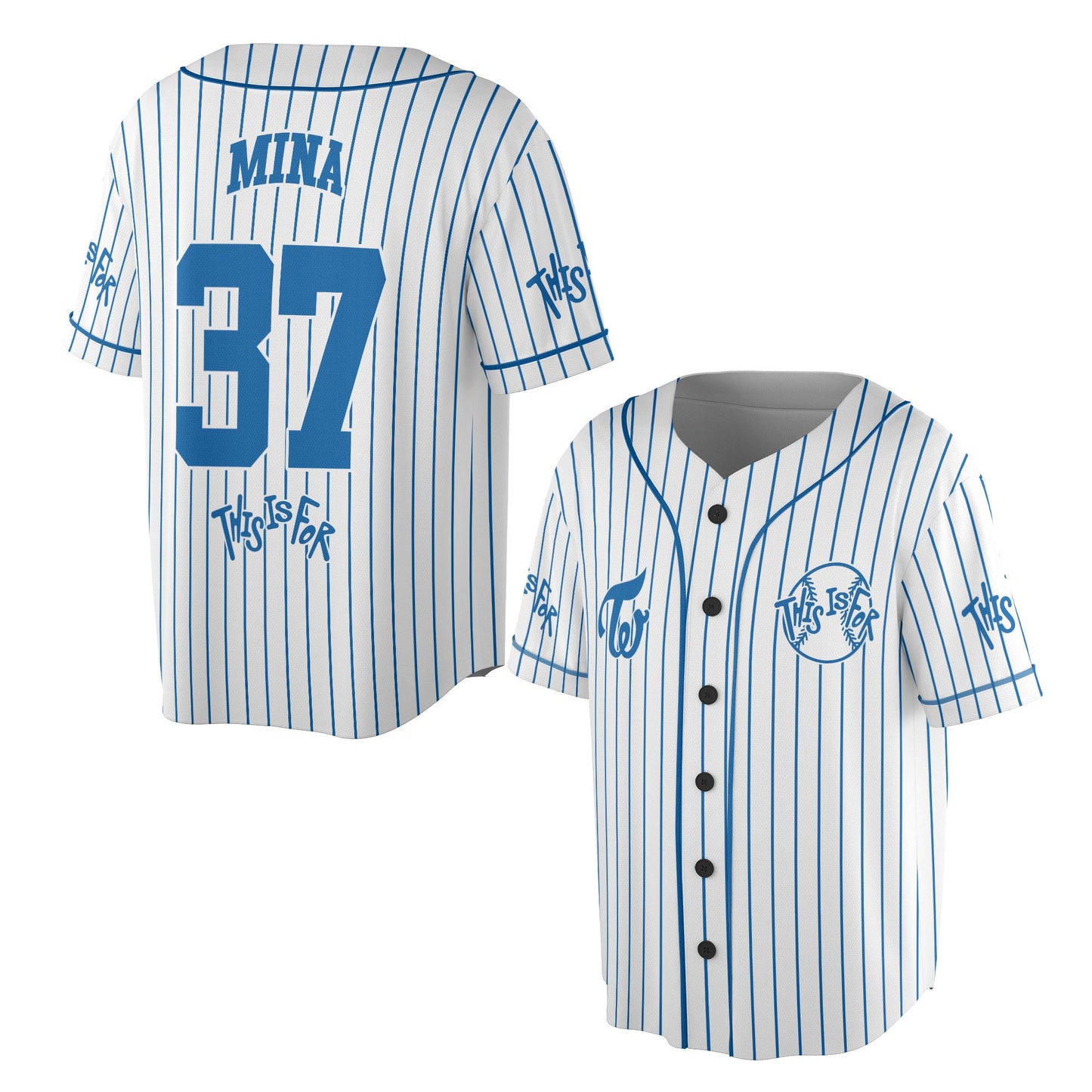 WAVESTEEᵀᴹ Twice This Is For Line Jersey Baseball