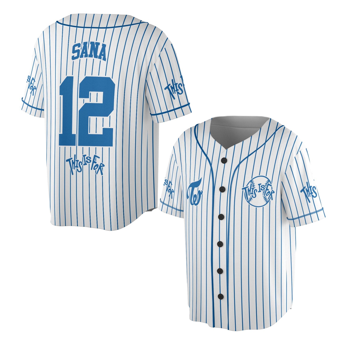 WAVESTEEᵀᴹ Twice This Is For Line Jersey Baseball