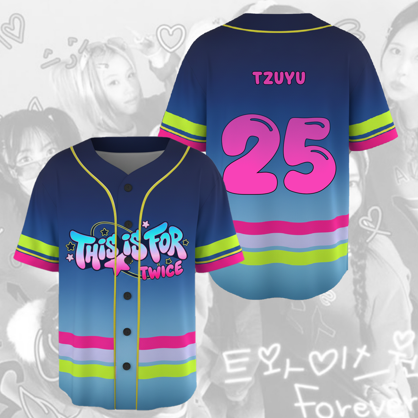 Sweet This Is For 2026 World Tour TWICE Baseball Jersey
