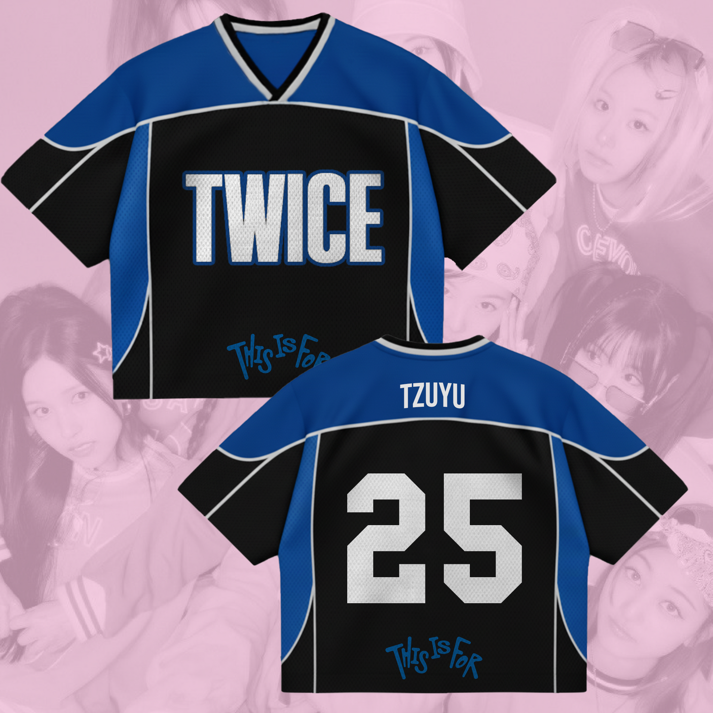 TWICE This Is For World Tour Jersey Beautiful Stage Fairy Mixed Mesh Jersey