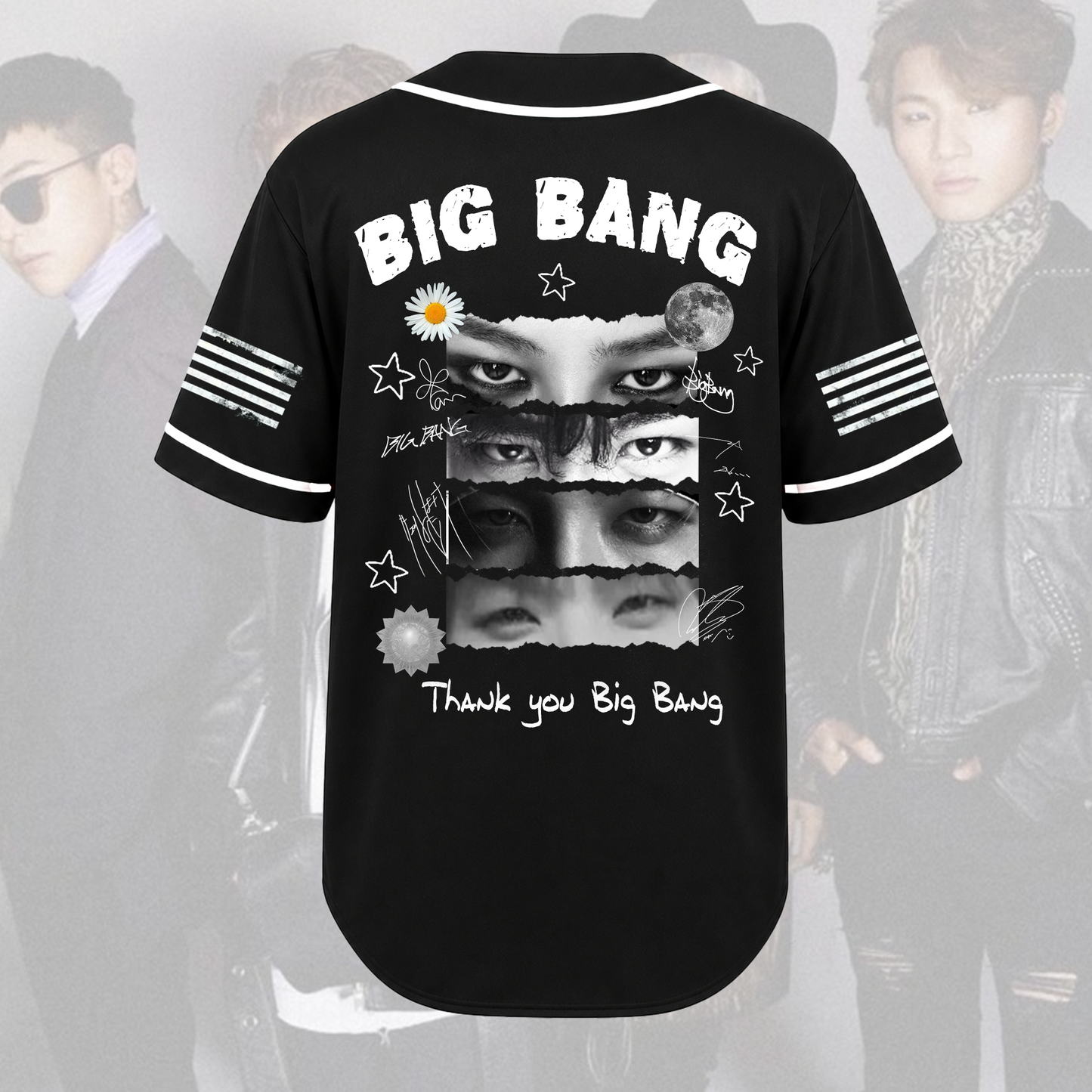 Big Bang 20/26 World Tour Concert Baseball Jersey Gifts For Vips