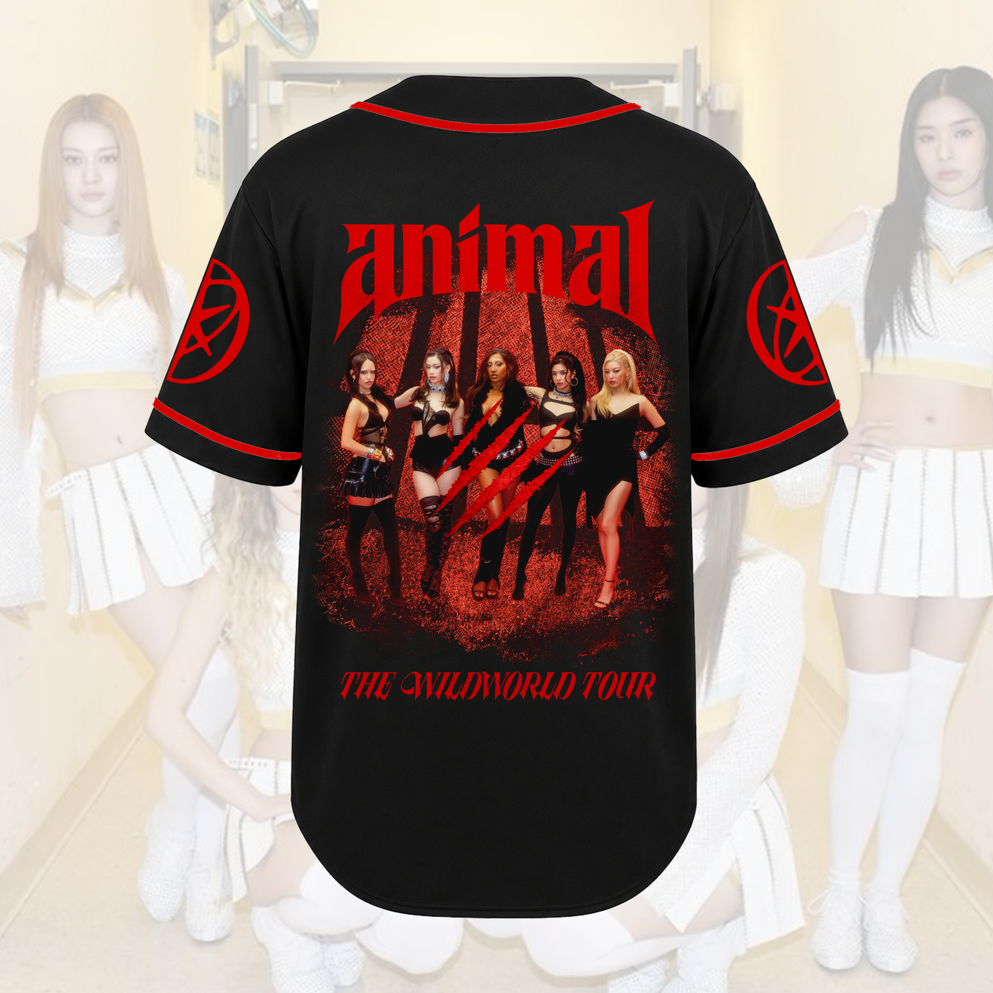 Baddie Vibe KATSEYE Baseball Jersey The Wildworld Tour Gift For Fans