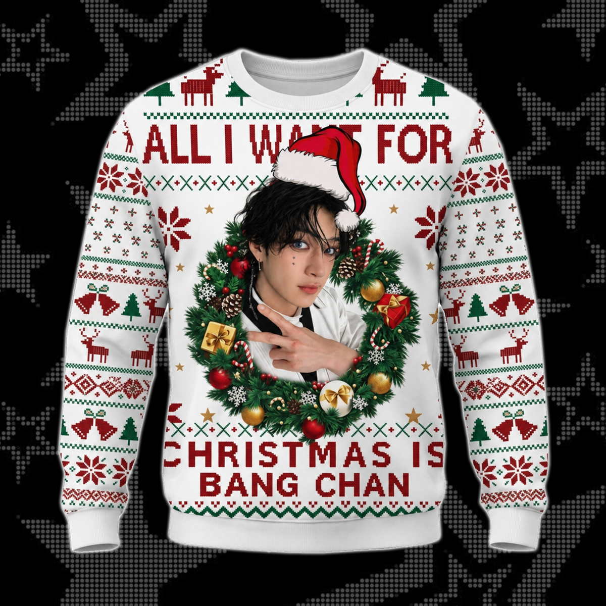 Stray Kids THIS & THAT hässlicher Weihnachtspullover, STAY Fan-Geschenk