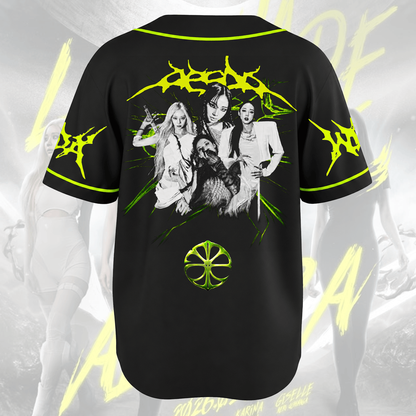 Aggressive Aespa WDA Lemonade Album Baseball Jersey