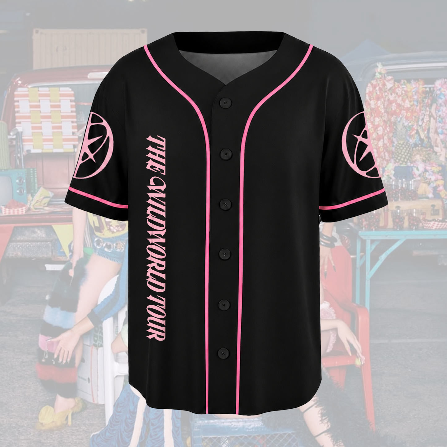Pinky Up Katseye The Wildworld Tour Baseball Jersey