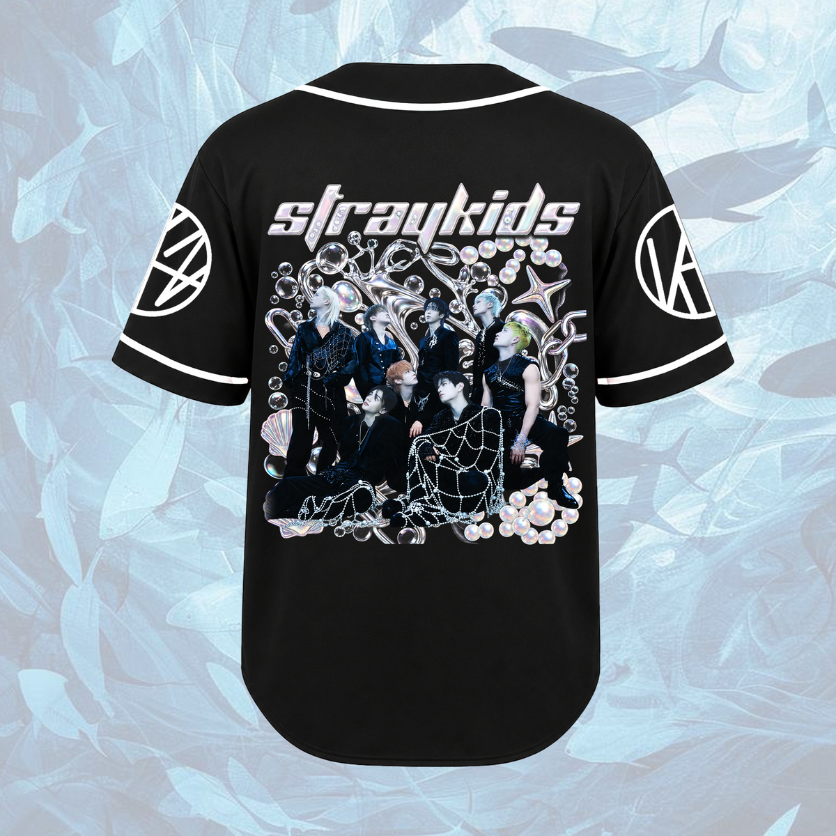 Stray Kids Run It World Tour Baseball-Trikot Edgy Streetwear Geschenk für Fans