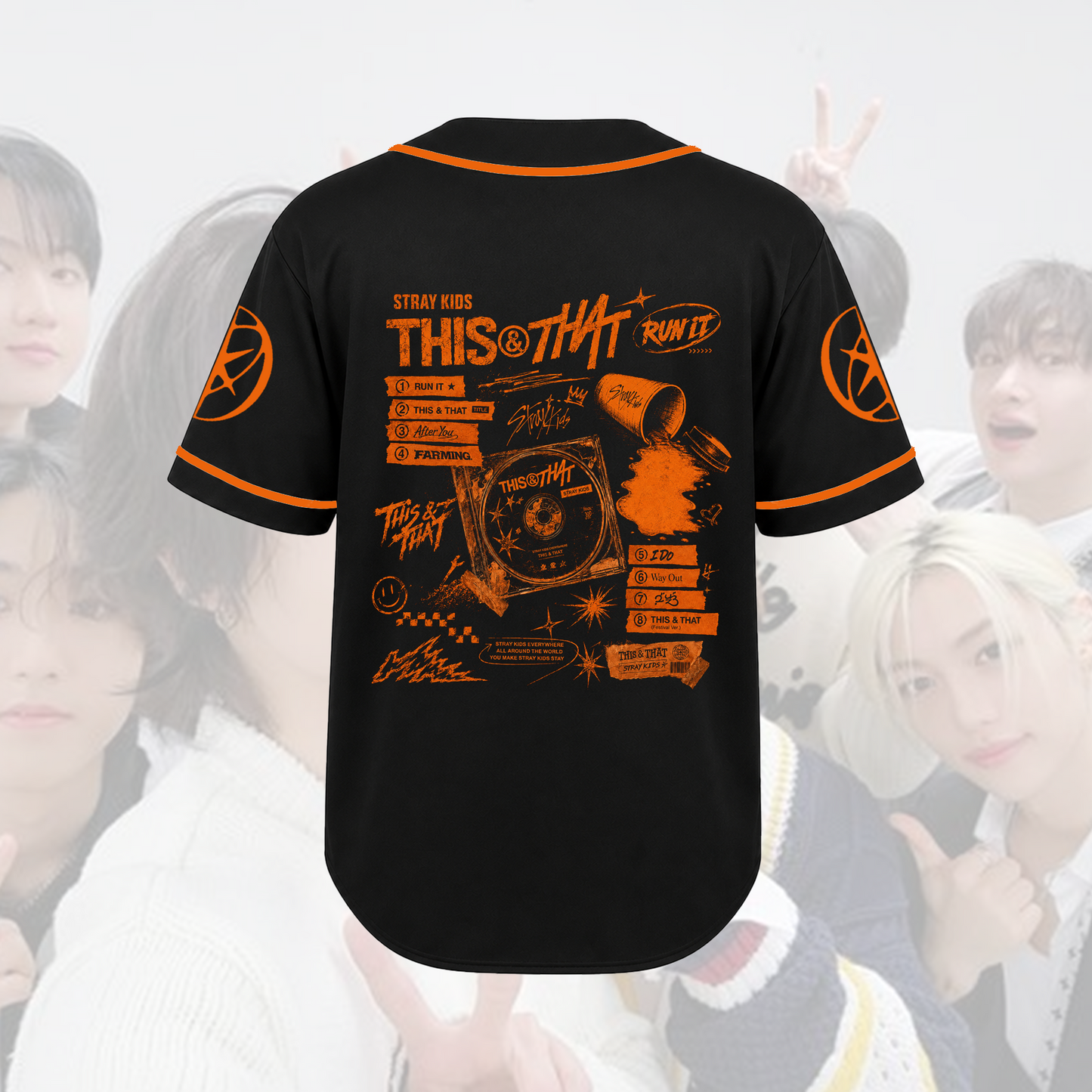 Stray Kids This & That Album Tracklist Baseball Jersey Run It Merch Fan Gifts